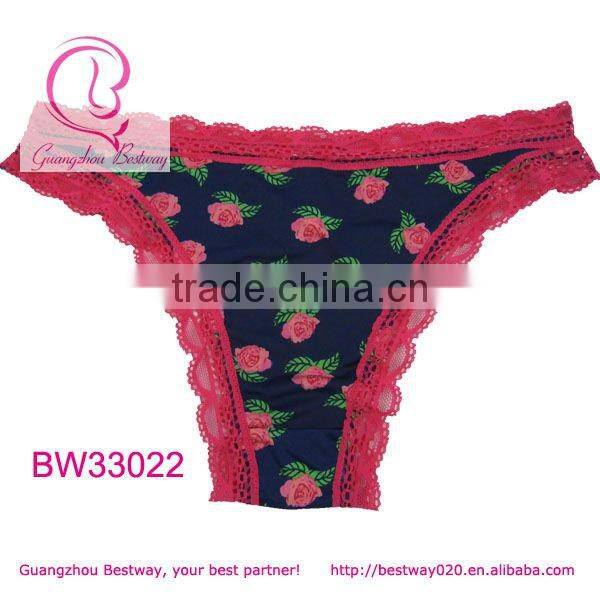 Red rose panties