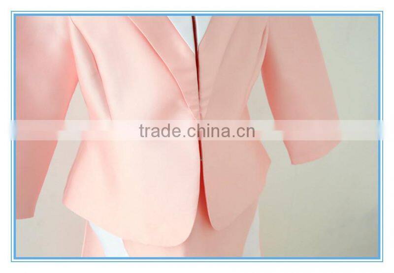 Elegant Skirt Sets Pink Color Combination Wholesale Church Suits For Ladies