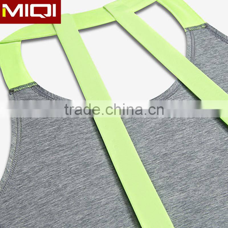Cheap wholesale top quality women fitness tank top with unique design fitness tank top