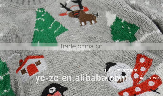 kids plain pullover christmas sweater