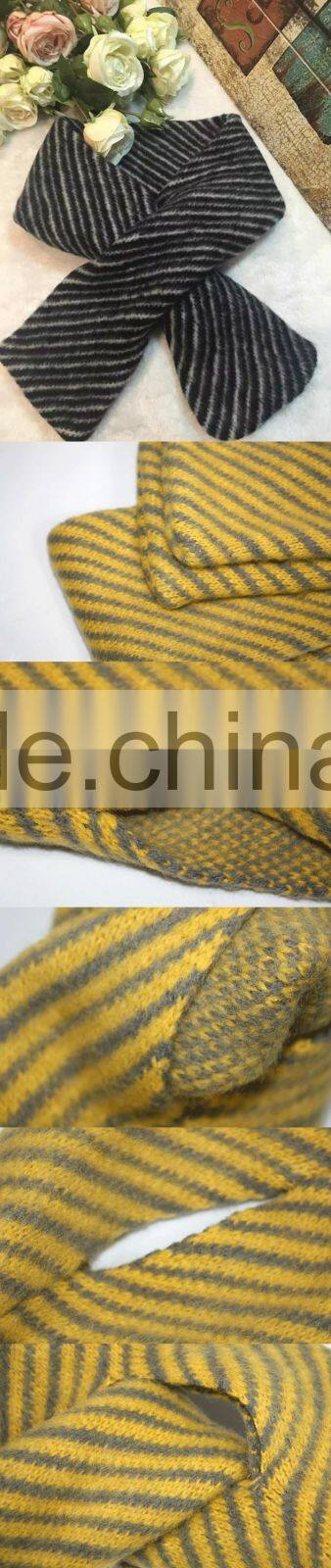 2017 New Design 100% Acrylic Fashion Stripe Women Winter Scarf Wholesale
