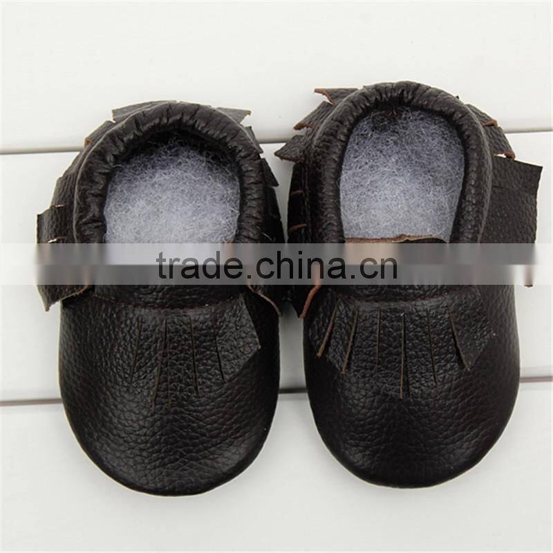 New Baby Tassel Soft Sole PU Leather Shoes Toddler Moccasin 0-24 Months