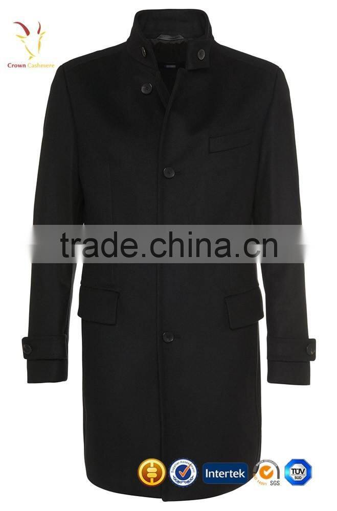 High Neck Men long Plus size winter wool coat,Wool Overcoats for men