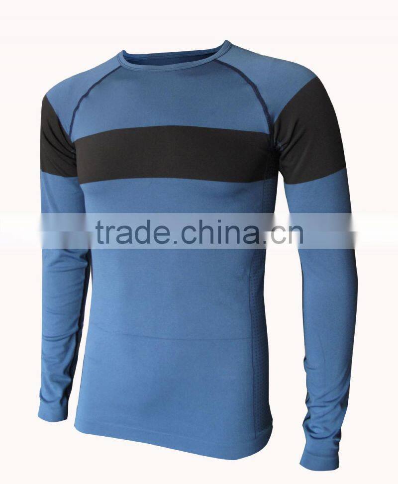 Seamless sport fitness thermal shirts underwear