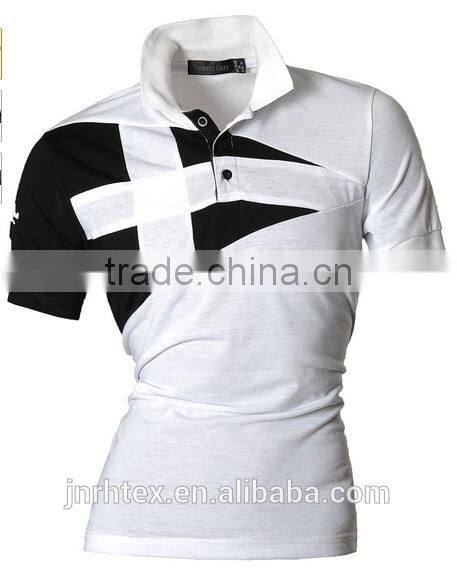 Trade assurance ring spun cotton fabric custom fake man polo t shirt different colors