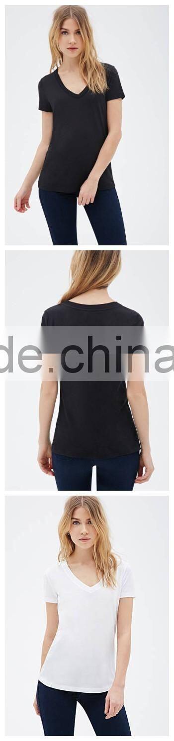 custom china make women's modal plain t-shirt