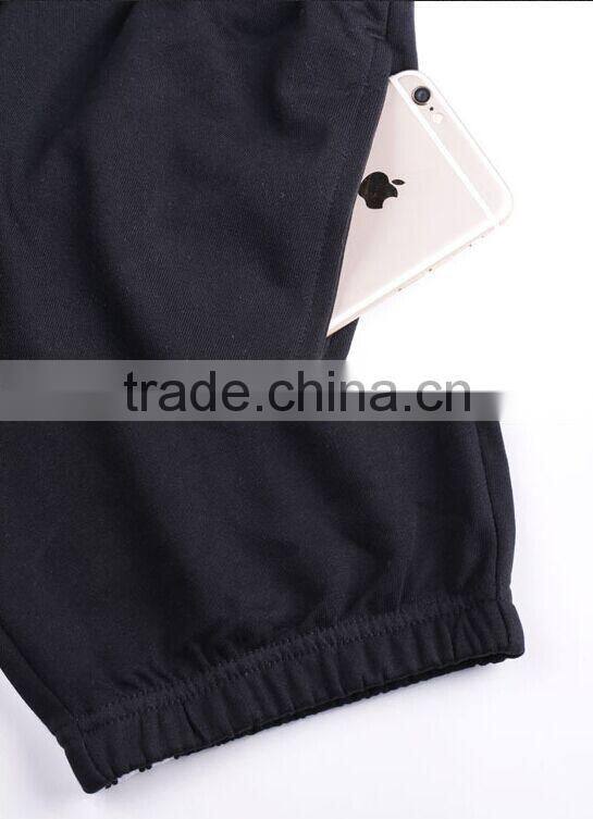 hot sale customize cheap mens design 100%cotton sports wear track pants