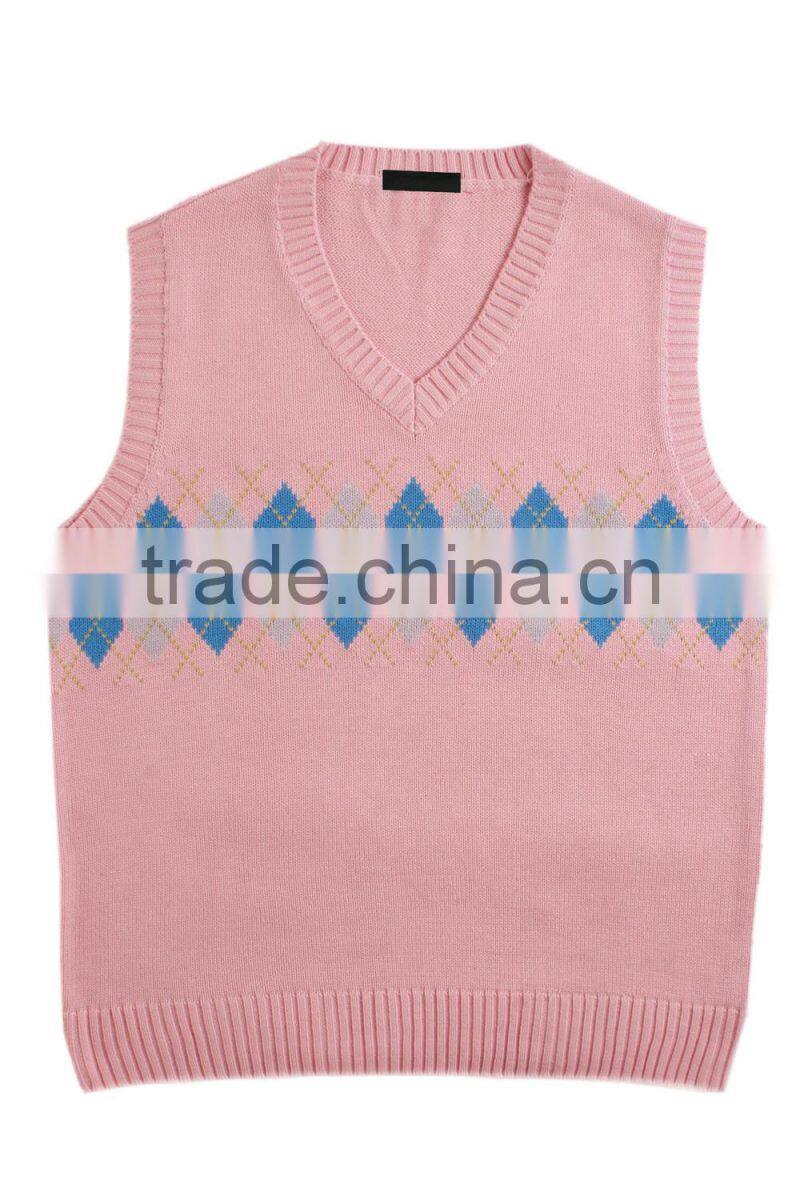 Diamond Pattern Sweater Knitting For Men