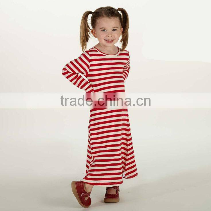 wonder kids clothing stripe girl back to school wear Wholesale girls dresses stripe children's dress