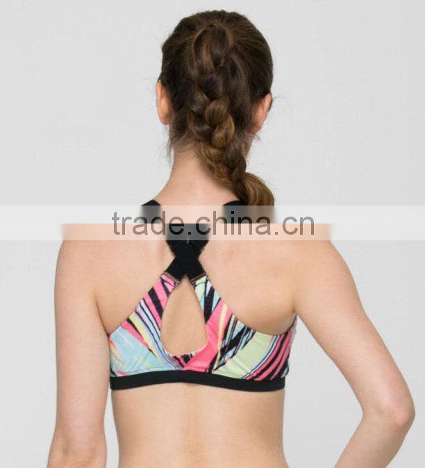 Hot Sale Best Running Bra Yoga Wear Breathable New Style Racerback Sports Bra