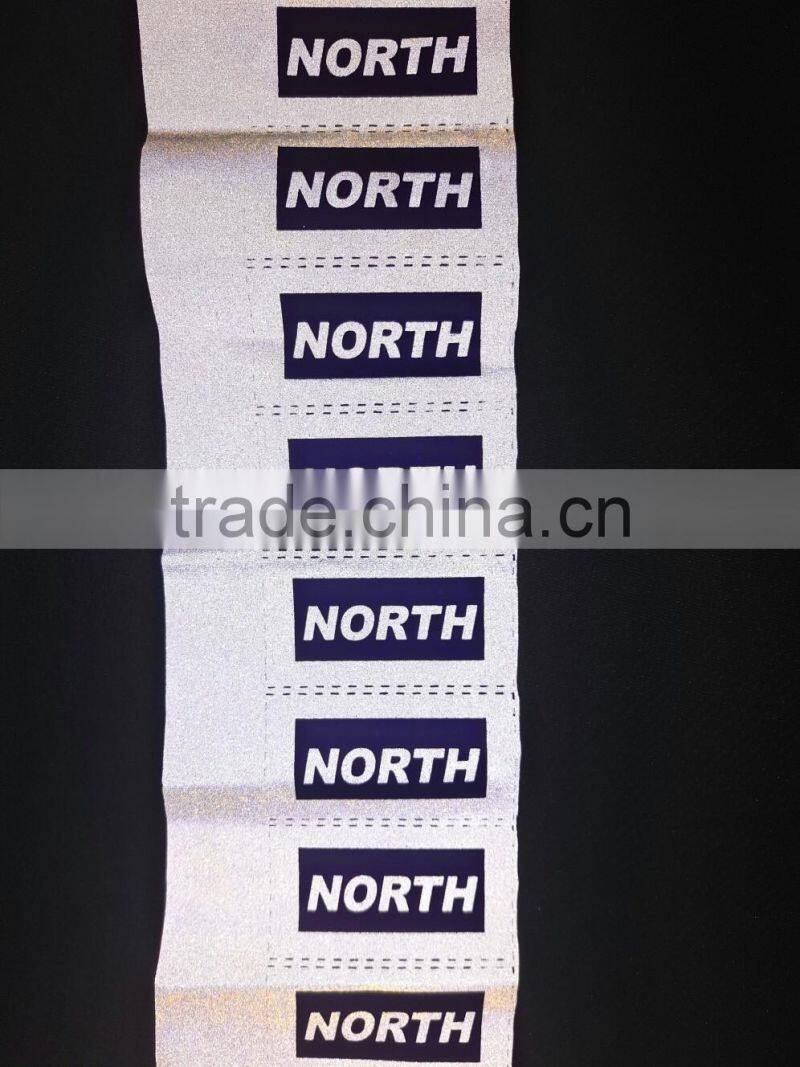 Reflective pringting letters be sewn on safety vest or shirt