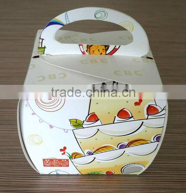 simple with handle paper cake box