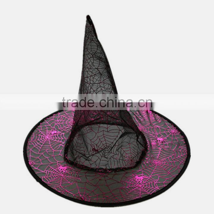 Wholesale Halloween Witches Spider Web Hat