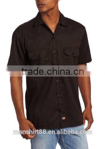 Mens Short Sleeve Formal Work Shirt
