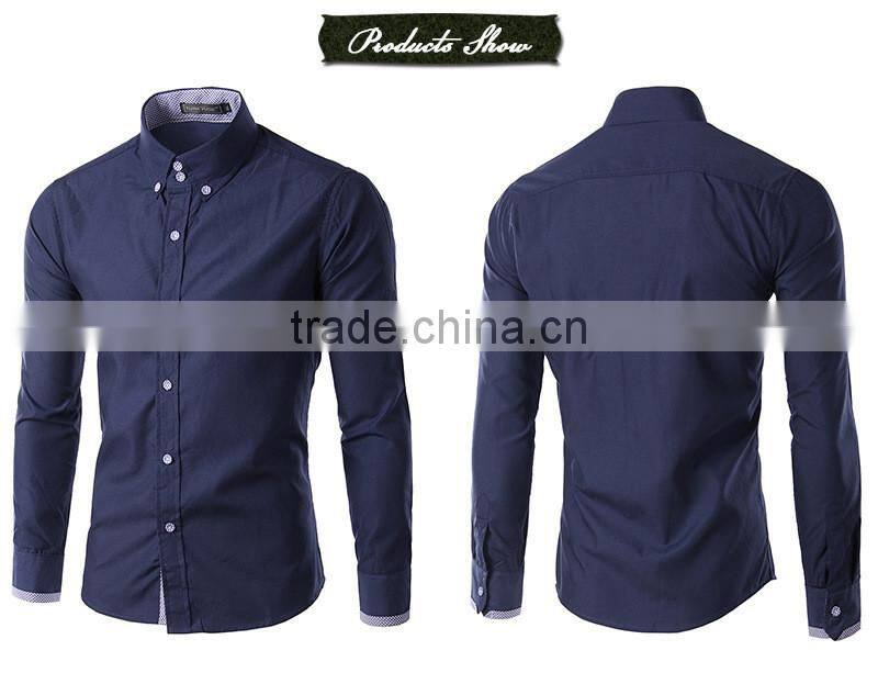 Fashion new style fine brush cotton men cotton shirt with price