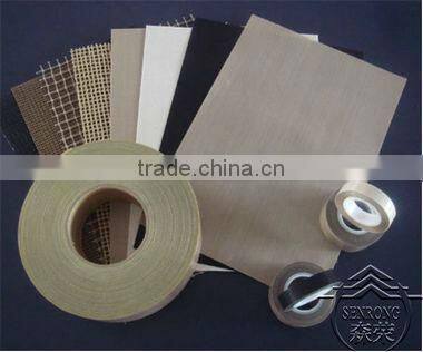 Fiberglass fabric coated with PTFE