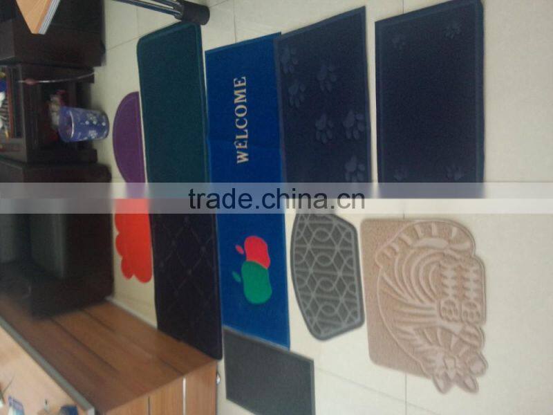 Hot sales PVC coil Kitty litter mat, PVC pet mats with various shapes