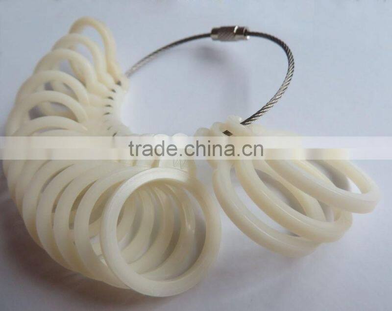 UK Sizes K---Z Plastic Round Rings Gauge Sizers Jewelers Tools Finger Ring Sizes Platic Measurements