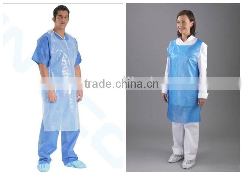 Competitive price HDPE/LDPE disposable plastic apron for women
