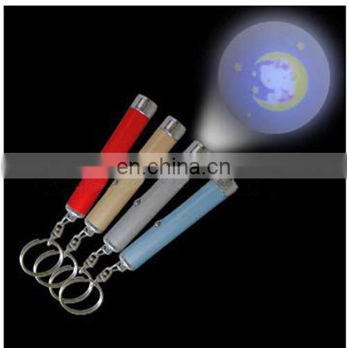 new items projector keychain led flashlight torch