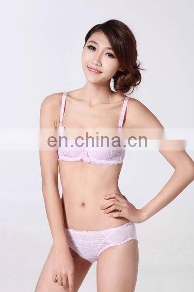 Women underwear latest hot fashion pink sexy 1/2 cup bra & string (Miss Adola)
