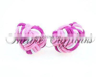 2013 multicolor fabric knot cufflinks