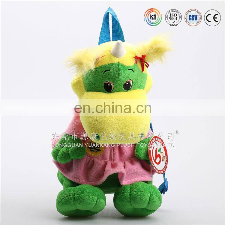 Funny kids favorite plush school bag toy & backpack for school