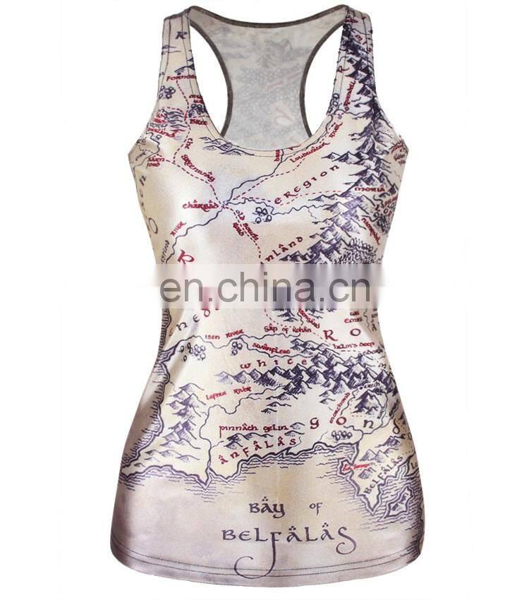 Cheap Wholesale Plain Colorful Women Racer Back Tank Top