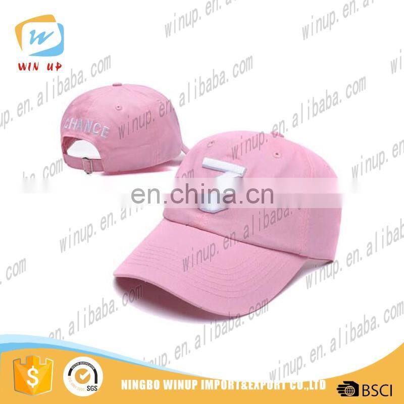 WINUP custom plain design customized logo 6 panel baseball cap
