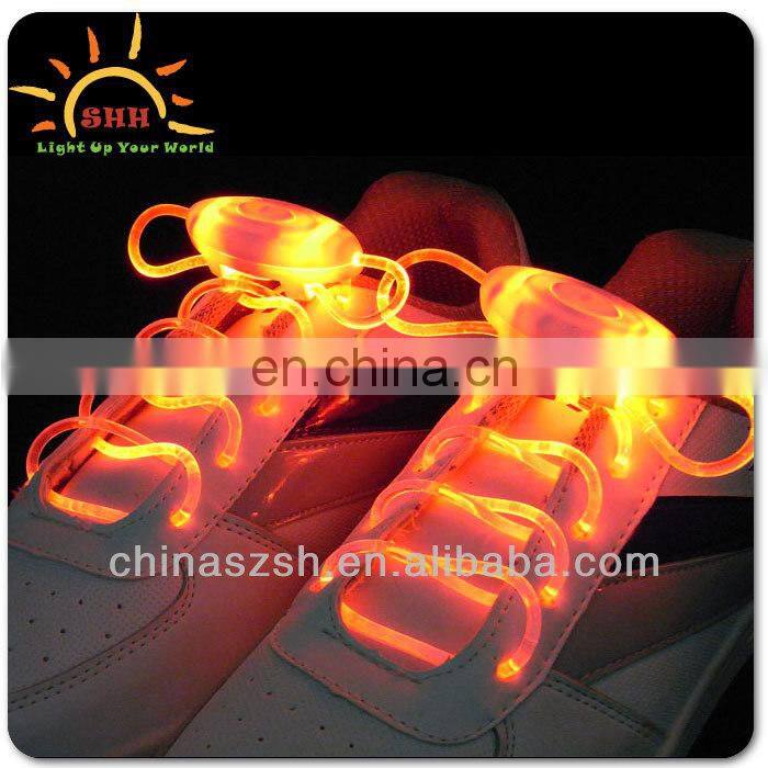 LED falshing shoelaces, colored shoe lace for party supply