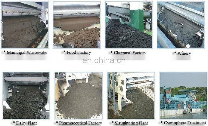 Low cost Gravity Rotary Thickening belt filter machine