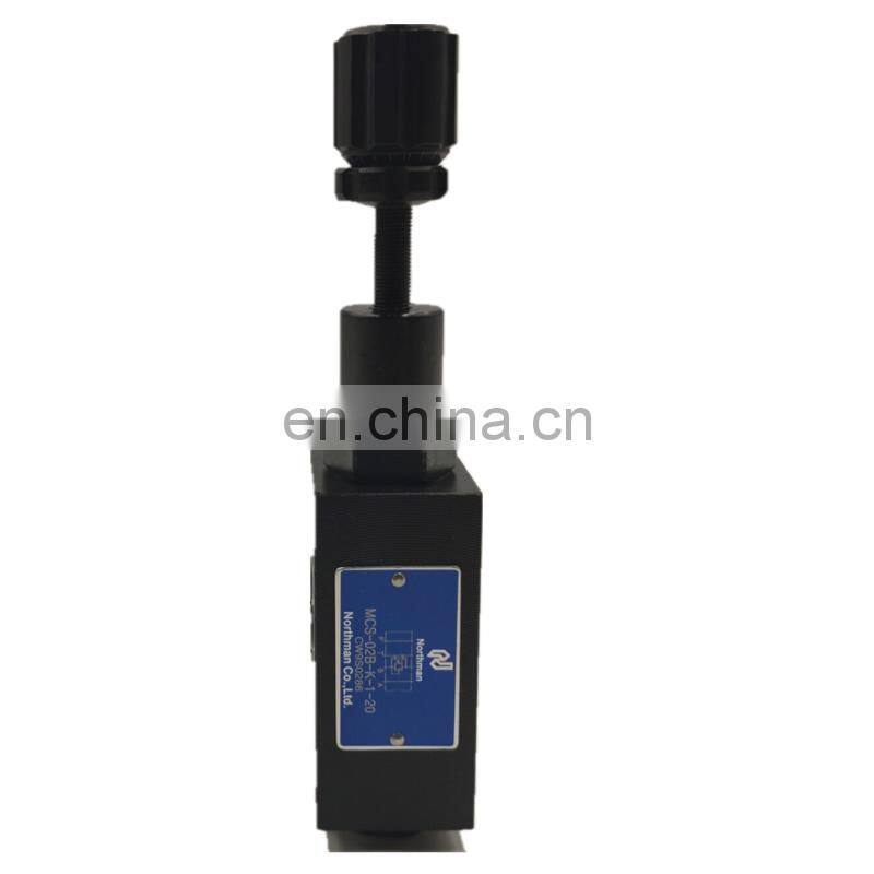 Trade assurance YUKEN Reducing Modular Valves MCS-02B-K-1-20 oil valves