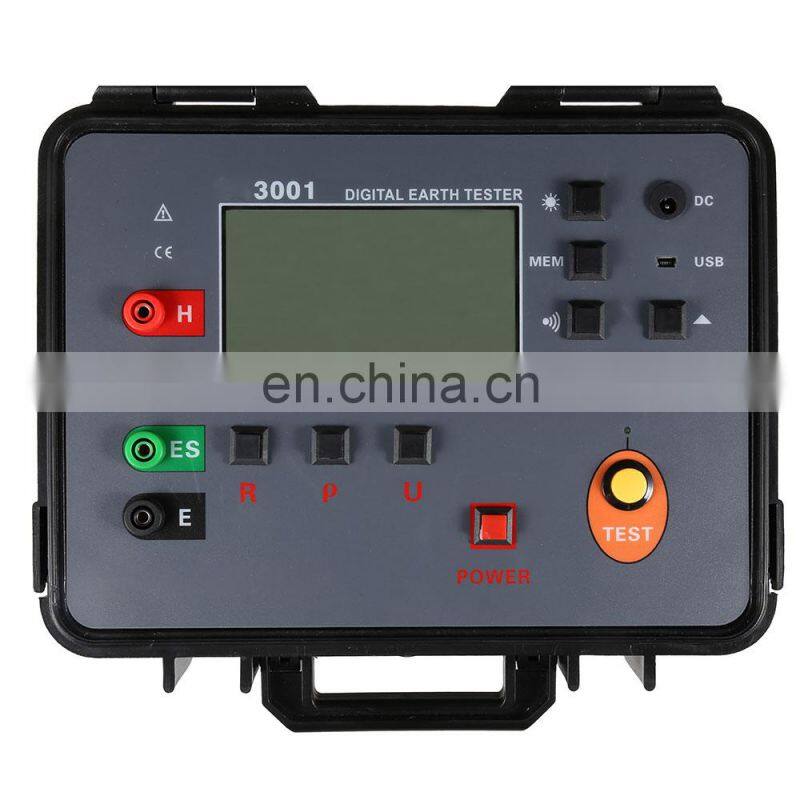 Soil Resistivity Grounding Resistance Tester Grounding Voltage AC Voltage Measurement