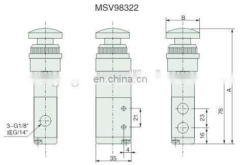 Mechanical control valve 1/4 inch