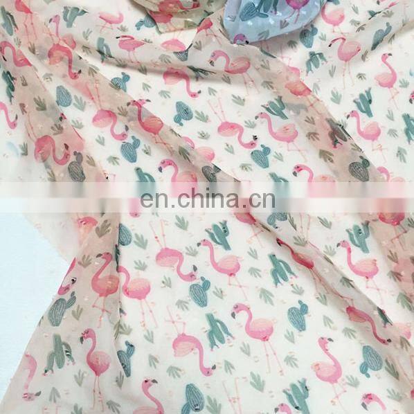 Hot sale printed polyester chiffon fabric digital fabric printing polyester chiffon fabric