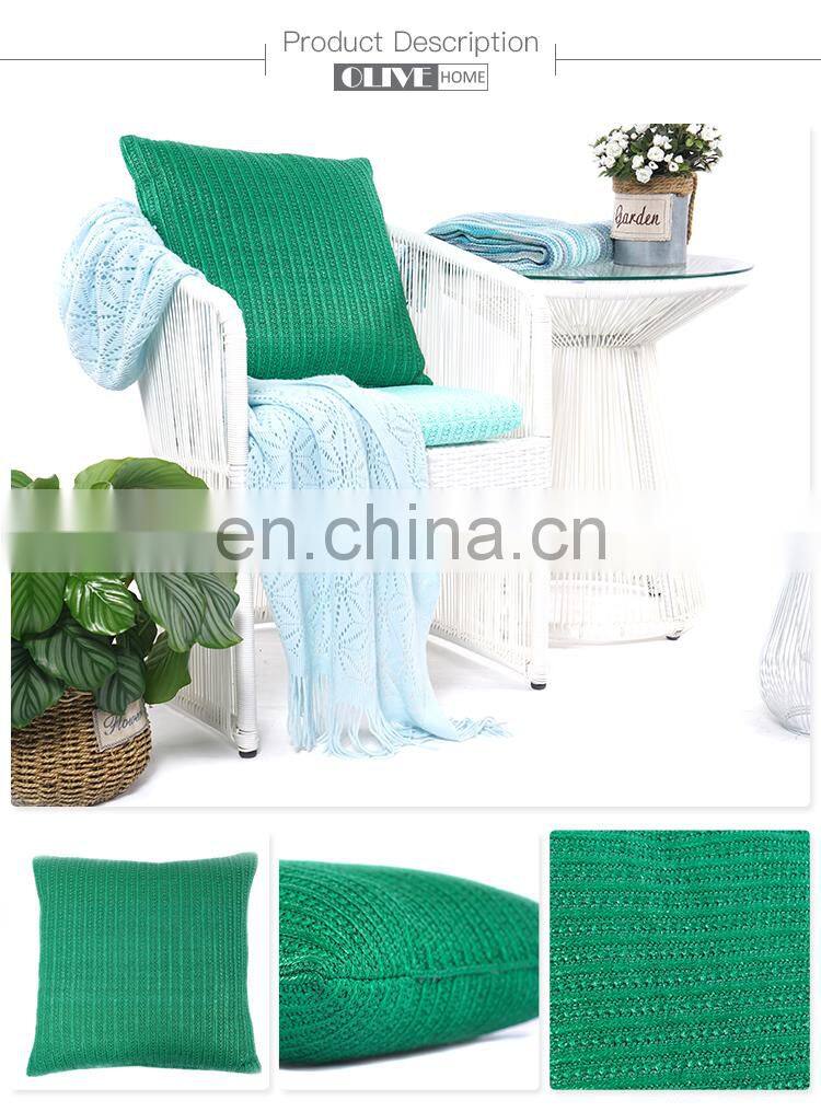 High quality comfortable straw car seat cushion pillow for outdoor activities