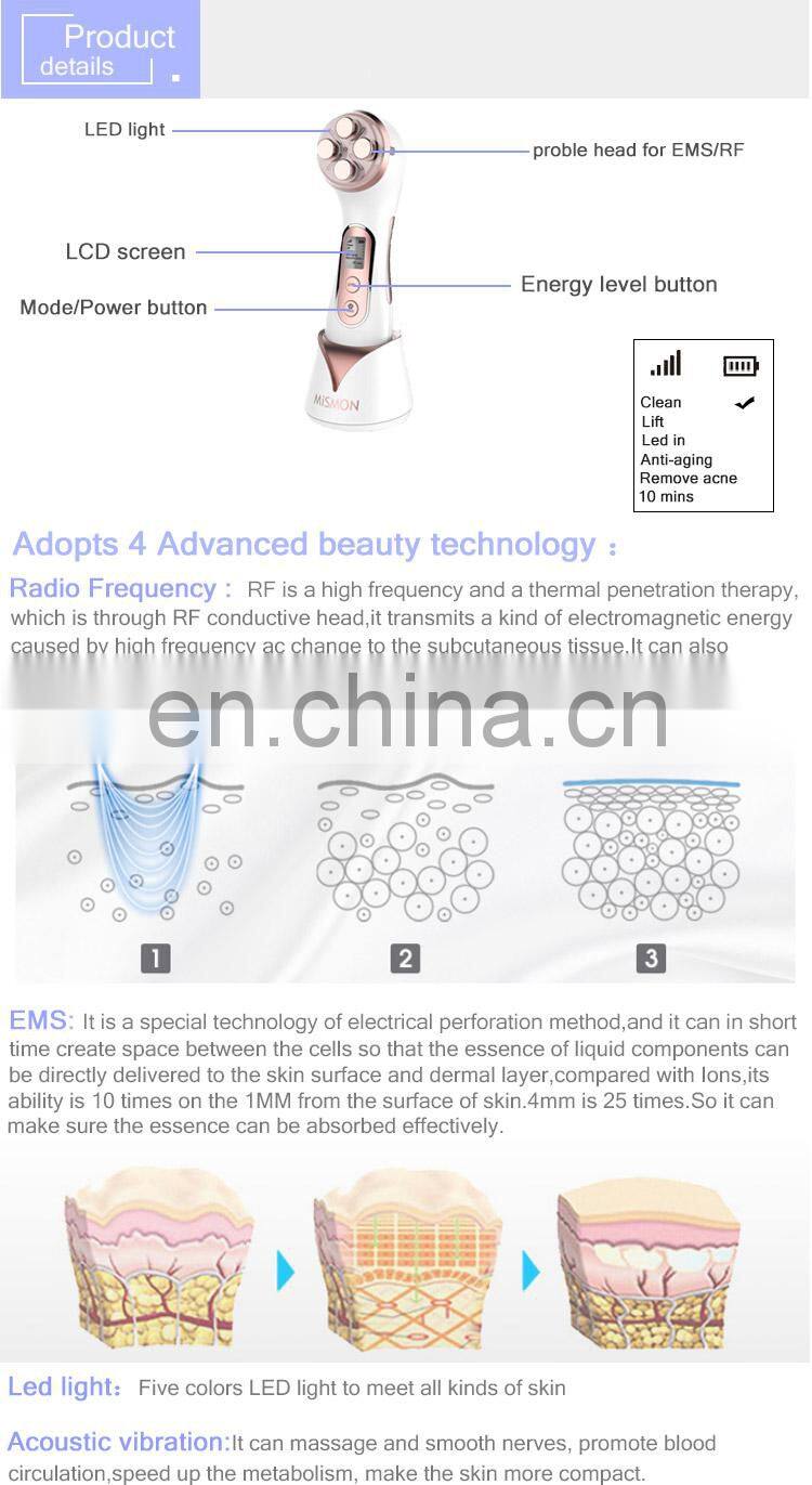 Home Use Multifunction Facial Skin Care Device Vibration Beauty Instrument