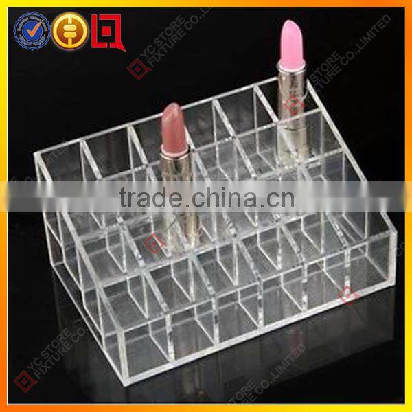 Fashion design acrylic cosmetic display racks