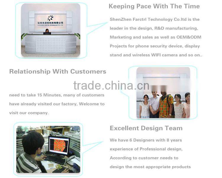 Mobile Phone Security Display Stand With Alarm and Charger