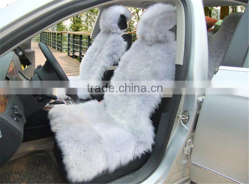 fashion desion sheepskin fur car seat cover wholesale
