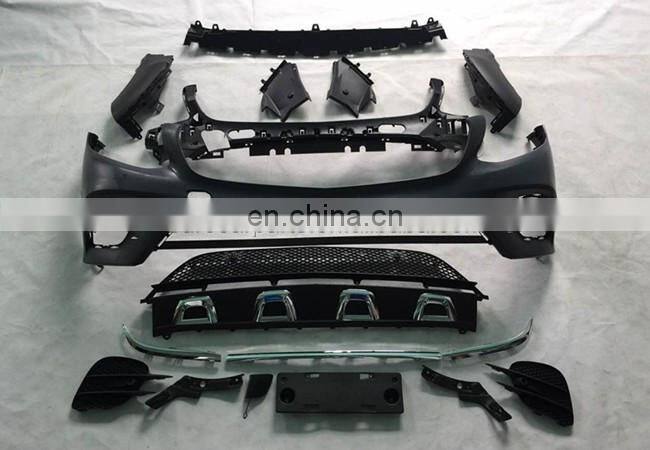 GLC43 body kits fit for GLC-class GLC200 GLC260 GLC300 to GLC43 A-style PP material front + rear bumper