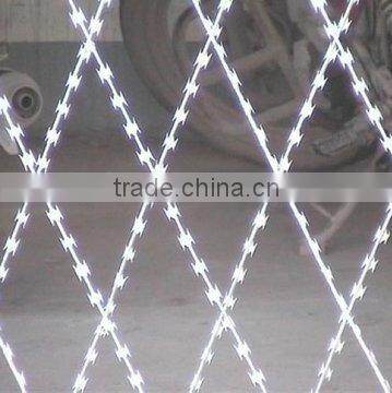 hot dipped galvanized razor barbed wire( BTO10-30)