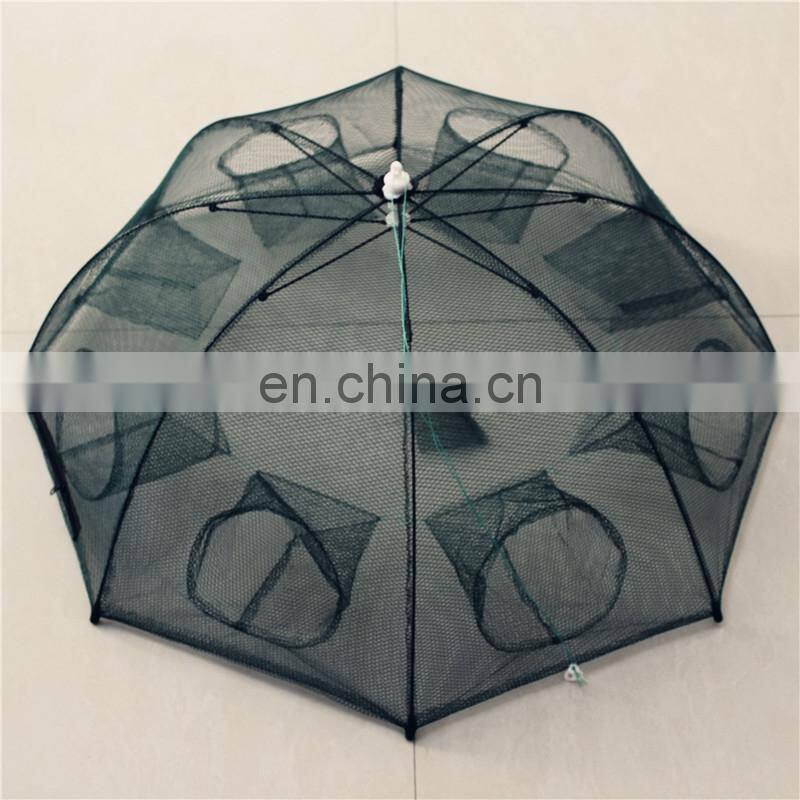 Automatic Fishing Net Shrimp Cage Nylon Foldable Crab Fish Trap Cast Folding Network