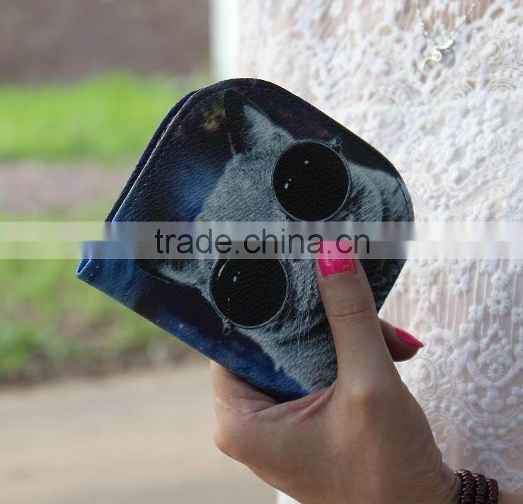 Newest simple Lovely Model PU leather Wallet Cartoon and animal Billetera Cartera for women para dama Mujer