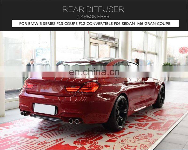M6 Carbon Fiber Rear Diffuser Splitter for BMW M6 F06 F12 F13 Gran Coupe 2013-2019