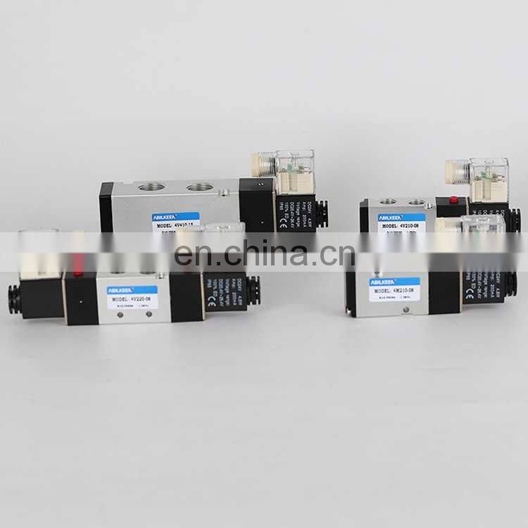 Automatic 5/2 Way Internally Piloted Acting Type AC220V 110V Single Electrical Pneumatic Air Control Solenoid Valve
