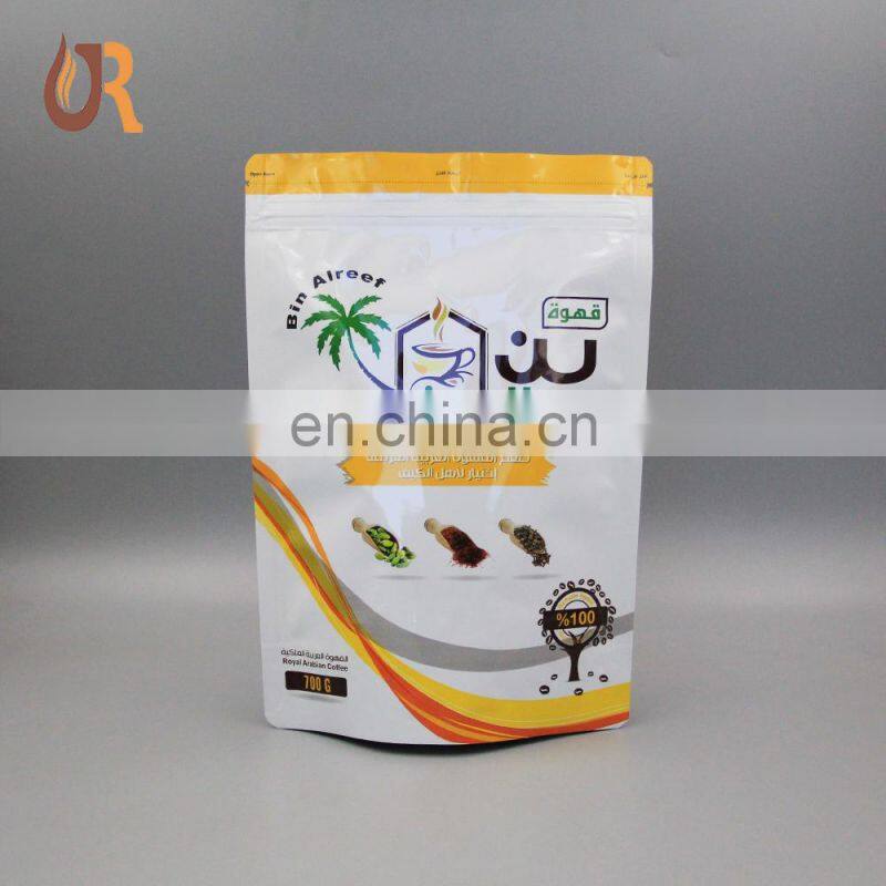 China Supplies Aluminium Foil Cafe Bag / Custom Printed 500g 1kg Coffee Packaging With Valve In Guangzhou