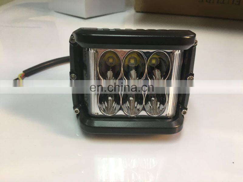LED6496 LED WORK LIGHT Aluminum Alloy led spotlights driving lights Imitation 48W white and blue flash 9-48V LANTSUN
