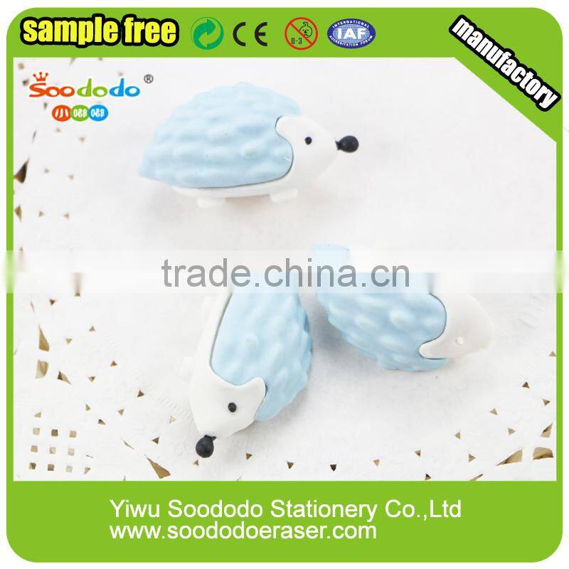 rubber 3d animal erasers cheap gifts for children