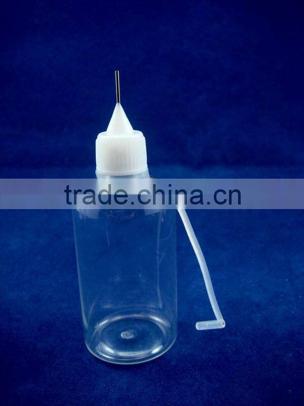 60ml e-c needle bottle PET,needle bottle for e liquids and cigarette